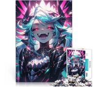 Puzzle de 1000 Piezas para Adultos Chica Demonio de Anime Que ríe Entrena tu Cerebro y Tus Manos Toda la Familia. 52x38cm