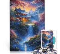 Puzzle de 1000 Piezas para Adultos China Antigua Alivia el estrés Vacaciones en casa Matar el Tiempo Juego de desafío único 75x50cm