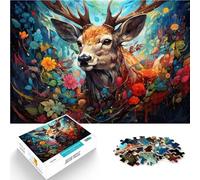 Puzzle de 1000 piezas para adultos ciervos para Jigsaw Puzzle 26x38cm Ayuda al cerebro a ejercitar juguetes adictivos para cultivar la paciencia