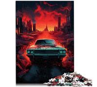 Puzzle de 1000 piezas para adultos coche sobrenatural para el placer familiar es ideal como regalo para toda la familia de 14.96" x 20.47"