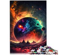 Puzzle de 1000 piezas para adultos colapso de los planetas, juguete educativo para aliviar el estrés, rompecabezas de regalo de cumpleaños para adolescentes a partir de 14 años, 26 x 38 cm