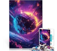 Puzzle de 1000 Piezas para Adultos Colisión cósmica Alivia el estrés Vacaciones en casa Matar el Tiempo Regalos de Amigo Secreto 38x26cm