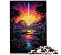 Puzzle de 1000 piezas para adultos Colores del Nilo Puzzle educativo y educativo Excelente regalo 14.96" x 20.47" Adecuado para adolescentes de 14 años y mayores