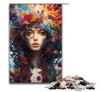 Puzzle de 1000 piezas para adultos, colorido, pintura psicodélica, puzle de diosas, decoración de pared, adecuado como decoración de escritorio, 75 x 50 cm