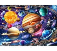 Puzzle de 1000 piezas para adultos, colorido, planetas del sistema solar, regalos