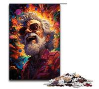 Puzzle de 1000 piezas para adultos, colorido, psicodélico, divertido para personas mayores, para relajarse, juguetes educativos intelectuales, ideas de regalo 75 x 50 cm