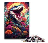 Puzzle de 1000 piezas para adultos colorido psicodélico pintura de serpiente rompecabezas decoración perfecta para adolescentes a partir de 14 años, 75 x 50 cm