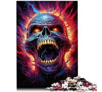 Puzzle de 1000 piezas para adultos, coloridos juegos divertidos de demonios del infierno para toda la familia, 50 x 70 cm, para aliviar el estrés, difícil desafío para niños a partir de 14 años