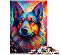Puzzle de 1000 piezas para adultos con pastor alemán, juego de pensamiento para toda la familia, para adolescentes a partir de 14 años, 26 x 38 cm