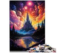 Puzzle de 1000 piezas para adultos con rompecabezas de castillo como regalo Ayuda al cerebro a entrenar juguetes adictivos y promover la paciencia 26 x 38 cm