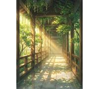 Puzzle de 1000 Piezas para Adultos, Corredor Plantas Iluminado Sol 75x50cm, Rompecabezas 1000 Piezas Adultos, Juego Antiestrés y Desafío de Creatividad, Regalo para Noches de Juego