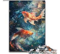 Puzzle de 1000 Piezas para Adultos Cosmic Koi, para Mayores de 14 años Un Juego desafiante para Regalar a Toda la Familia y Amigos 26x38cm
