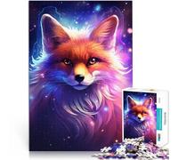 Puzzle de 1000 piezas para adultos "Cosmic Star Fox", interesante rompecabezas para reducir el estrés, 50 x 70 cm, con póster a juego y hoja de preguntas