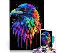 Puzzle de 1000 Piezas para Adultos Cuervo arcoíris de Arte Pop Juguete de desafío de Juego Educativo Gran Regalo para Juegos 50x70cm