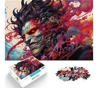 Puzzle de 1000 piezas para adultos de guerrero demonio, juegos educativos, 50 x 70 cm, ideas únicas de cumpleaños e ideas de regalo, adecuado para adolescentes a partir de 14 años