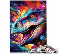 Puzzle de 1000 piezas para adultos, dinosaurios, juguete educativo, alivio del estrés, desafío difícil para adolescentes a partir de 14 años, 26 x 38 cm