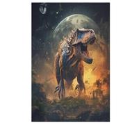Puzzle de 1000 piezas para adultos, dinosaurios, para niños, rompecabezas de madera, decoración del hogar (78 × 53 cm)