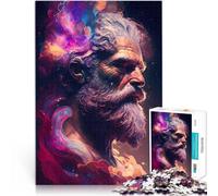 Puzzle de 1000 Piezas para Adultos Dios del Espacio Mirando a la Tierra Difícil y desafío Decoración de Pared cumpleaños y Navidad 38x26cm