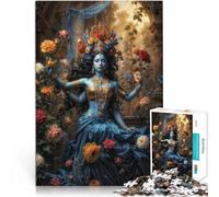 Puzzle de 1000 Piezas para Adultos Diosa Kali en el Jardín Mágico Juguete Educativo para aliviar el estrés Ideas de Regalos 52x38cm