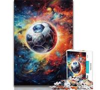 Puzzle de 1000 Piezas para Adultos diseño de Estrellas de fútbol 1000 Piezas para Adolescentes fomenta el Amor en Pareja a Partir de 14 años 38x26cm