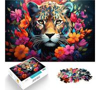 Puzzle de 1000 piezas para adultos, diseño de leopardo, rompecabezas imposible, 50 x 70 cm, actividades divertidas en casa, regalo de cumpleaños, regalo de viaje a partir de 14 años