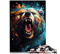 Puzzle de 1000 piezas para adultos, diseño de oso, juguete de rompecabezas DIY de 26 x 38 cm, toda la familia para adolescentes a partir de 14 años