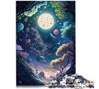 Puzzle de 1000 piezas para adultos, diseño de paisaje espacial loco, juguete antiestrés, 26 x 38 cm, fortalece el amor entre parejas para adolescentes a partir de 14 años