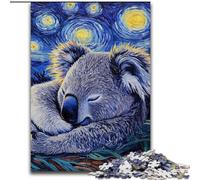Puzzle de 1000 Piezas para Adultos,diseño de Perezoso en el Cielo Nocturno,de Madera,para Adolescentes Mayores de 14 años,decoración del hogar,Ideal para cumpleaños,Fiestas y Ocasiones Especiales