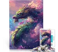 Puzzle de 1000 Piezas para Adultos Dragón de fantasía Colorido Juegos educativos Juguetes de Bricolaje Mejorar el Amor Entre Parejas 52x38cm