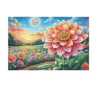 Puzzle De 1000 Piezas para Adultos Dragón de la Suerte mar de Nubes 1000 PCS 75x50cm Obra De Arte Decoración De Pared Decoración Personalizada Única para Salón Dormitorio Regalo
