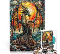 Puzzle de 1000 Piezas para Adultos Dragón del mar Juguetes adictivos Que desafían la Inteligencia Cerebral Gran Regalo 38x26cm