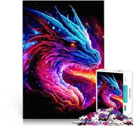 Puzzle de 1000 Piezas para Adultos Dragón Juguetes adictivos Que desafían la Inteligencia Cerebral Grandes Regalos y Juguetes 75x50cm