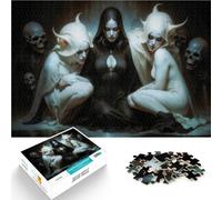 Puzzle de 1000 Piezas para Adultos El Abrazo sepulcral de Lilith Juguetes de Entretenimiento Familiar Juego de desafío único 75x50cm