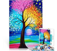 Puzzle de 1000 Piezas para Adultos El árbol mágico de la Vida Competición de Velocidad de Manos Interacción Entre Padres e Hijos 75x50cm