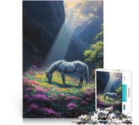Puzzle de 1000 Piezas para Adultos El Caballo del Amanecer Juegos educativos Decoración del hogar Juego de desafío único 75x50cm