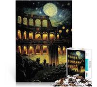Puzzle de 1000 Piezas para Adultos El Coliseo Romano Juego Familiar para aliviar el estrés: desafío difícil Buen Regalo 52x38cm