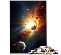 Puzzle de 1000 piezas para adultos "El comienzo del sistema solar", juguete de rompecabezas DIY para toda la familia para adolescentes a partir de 14 años, 26 x 38 cm
