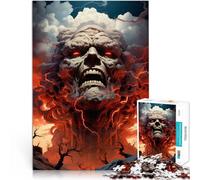 Puzzle de 1000 Piezas para Adultos El Diablo Viene Alivia el estrés Vacaciones en casa Matar el Tiempo Decoración 52x38cm