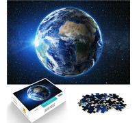 Puzzle de 1000 Piezas para Adultos El Planeta Tierra Fuera del Espacio Juegos de relajación Adecuado para decoración de Escritorio. 75x50cm