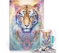 Puzzle de 1000 Piezas para Adultos El Poder del Tigre Juego Familiar para aliviar el estrés: desafío difícil Buen Regalo 75x50cm