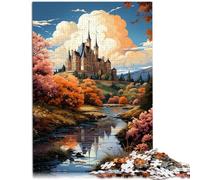 Puzzle de 1000 piezas para adultos, el valle del Loira, juego práctico para aliviar el estrés, vacaciones en casa, pasatiempo para niños a partir de 14 años, 26 x 38 cm
