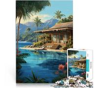 Puzzle de 1000 Piezas para Adultos Escapadas Tropicales Matar el Tiempo en Vacaciones en casa Trato como Regalo para Toda la Familia 52x38cm