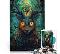 Puzzle de 1000 Piezas para Adultos Espíritu del Bosque Juguetes adictivos Que desafían la Inteligencia Cerebral decoración de Pared 50x70cm