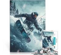 Puzzle de 1000 Piezas para Adultos Esquí Esquí Hecho de cartón para Mayores de 14 años Matar el Tiempo en Vacaciones en casa Ideas de Regalos tamaño：26x38cm/10.24x14.96pulgada