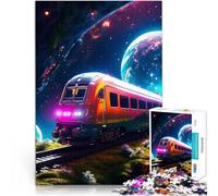 Puzzle de 1000 Piezas para Adultos Estación Galáctica Juguetes adictivos Que desafían la Inteligencia Cerebral Obra de Arte 75x50cm