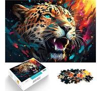 Puzzle de 1000 piezas para adultos, fantasía, leopardo de la selva, regalo sofisticado, 50 x 70 cm, fortalece el amor entre parejas para adolescentes a partir de 14 años