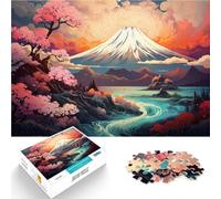 Puzzle de 1000 piezas para adultos Fantasía Mountain Fuji Asia Puzzle como regalo 50 x 70 cm Decoración única para el hogar y regalos para adolescentes a partir de 14 años