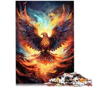 Puzzle de 1000 piezas para adultos Flame Phoenix divertidos juegos familiares de 26 x 38 cm. Ayuda al cerebro a entrenar juguetes adictivos y cultivar la paciencia