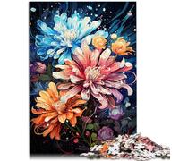 Puzzle de 1000 piezas para adultos, flores, divertido en el hogar, regalo de cumpleaños, regalos de viaje, 26 x 38 cm