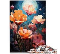Puzzle de 1000 piezas para adultos, flores encantadoras, desafío para la inteligencia del cerebro, juguete adictivo 26 x 38 cm